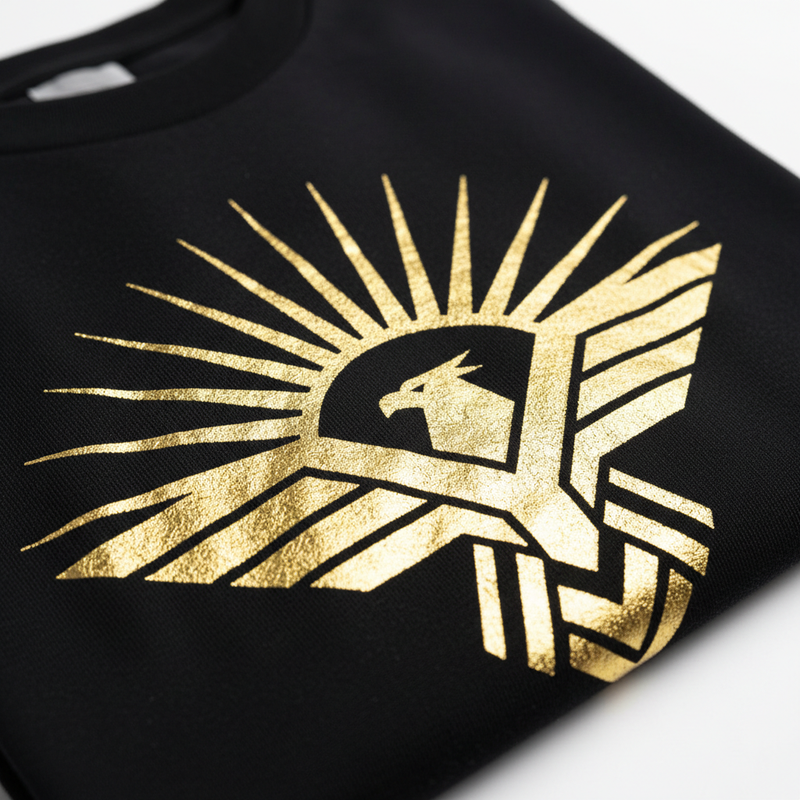 Metallic Gold Foil Screen Print Design