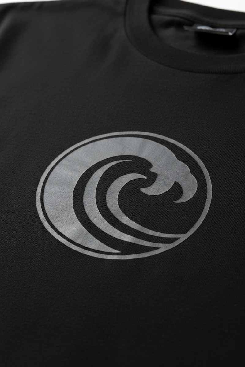 Premium Black T-Shirt — Soft Plastisol Screen Print