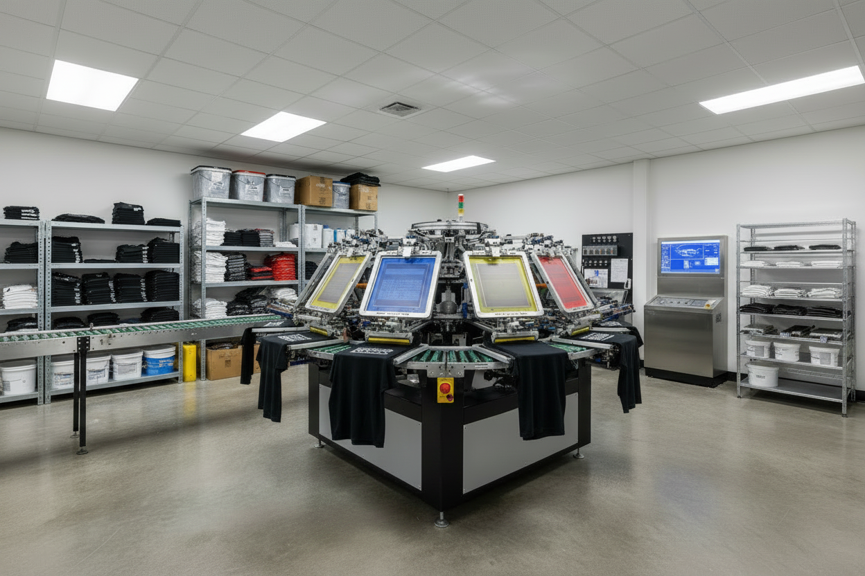 Screen Printing Facility - No Workers